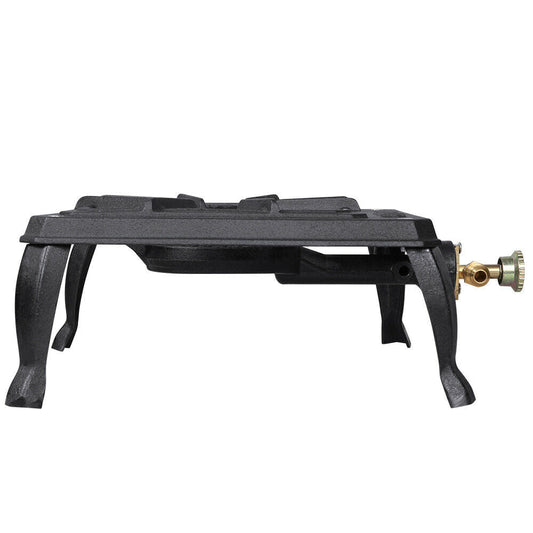 Camping Stove Cast Iron Burner Single Portable Outdoor Propane Gas BBQ Cooker