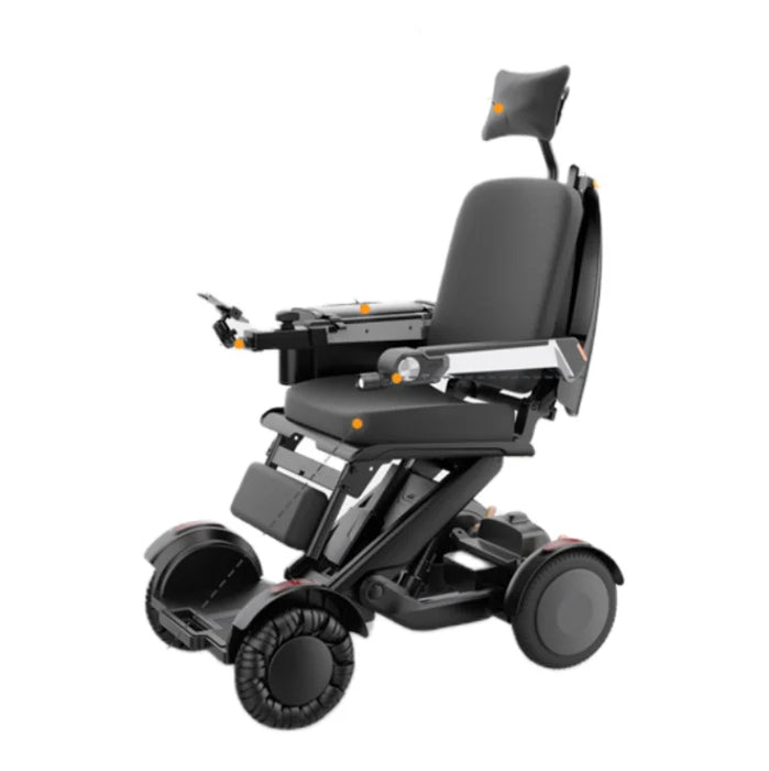 Self-Balancing Electric Wheelchair for Uphill Safety | Self-Adjustable Seat Height Electric Mobility Chair