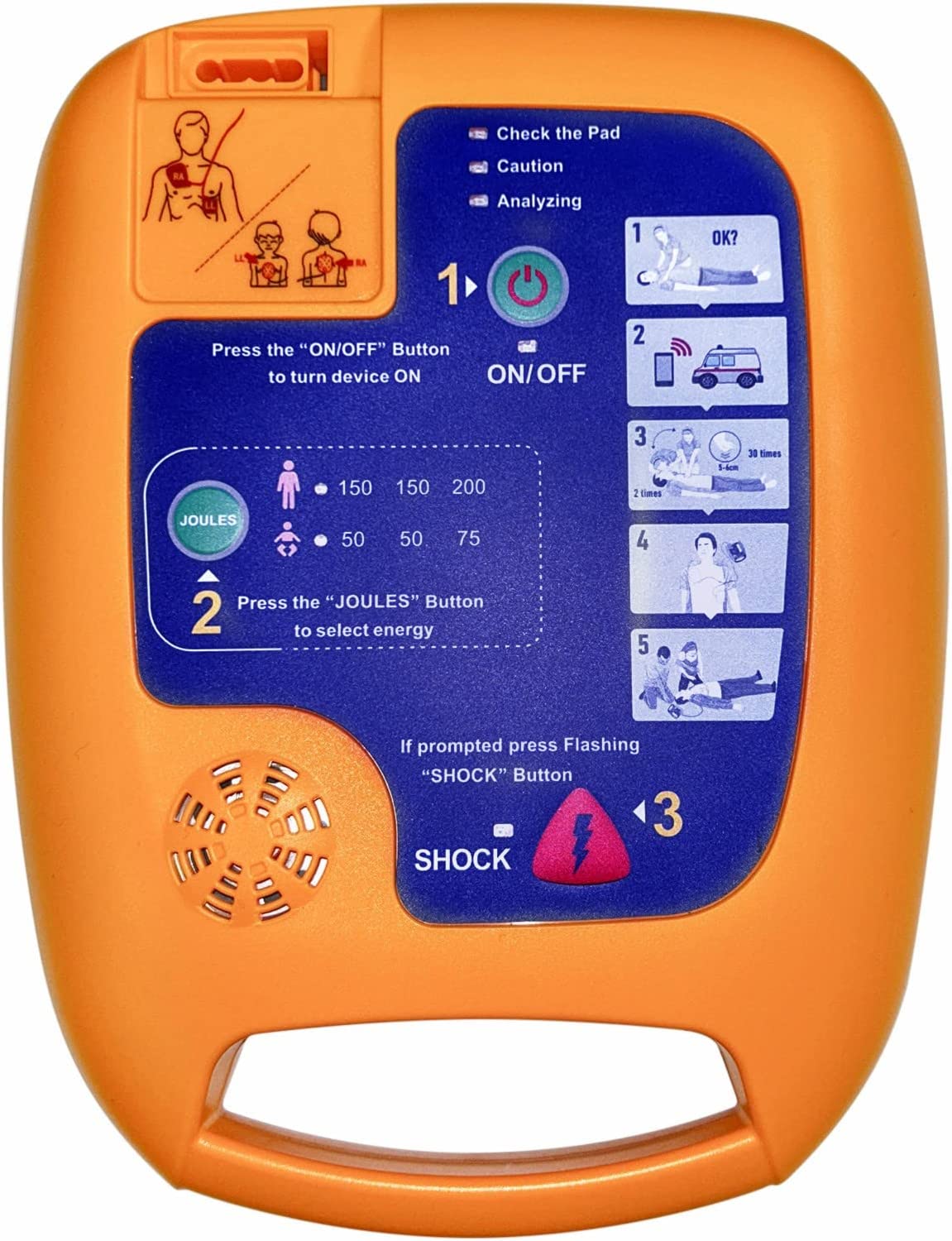 Meubon AED Defibrillator I Portable Machine Analyzer