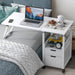 Overbed Table I Bedroom Side Table with Wheels I Foldable