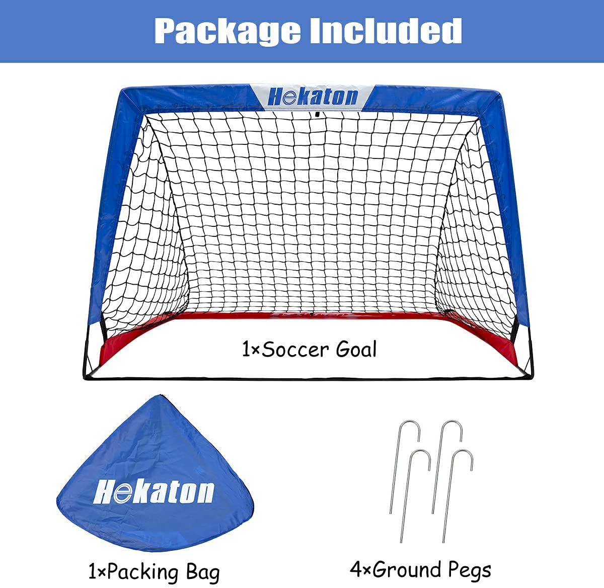Portable Soccer Goal Pop-up Soccer Nets for Backyard