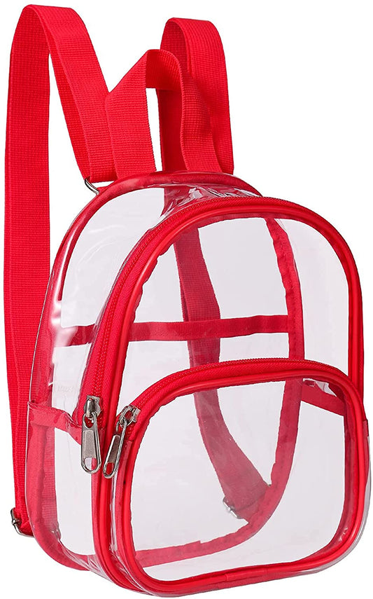 Clear Mini Backpack Stadium Approved, Water proof Transparent Backpack