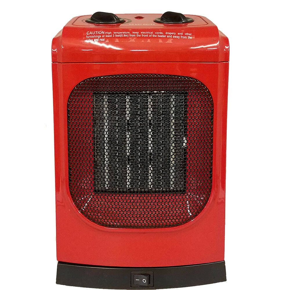 Portable Heater 1500 Watt Red Ceramic Fan Heater