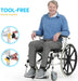 Shower Wheelchair Bedside Commode Rolling Shower and Commode