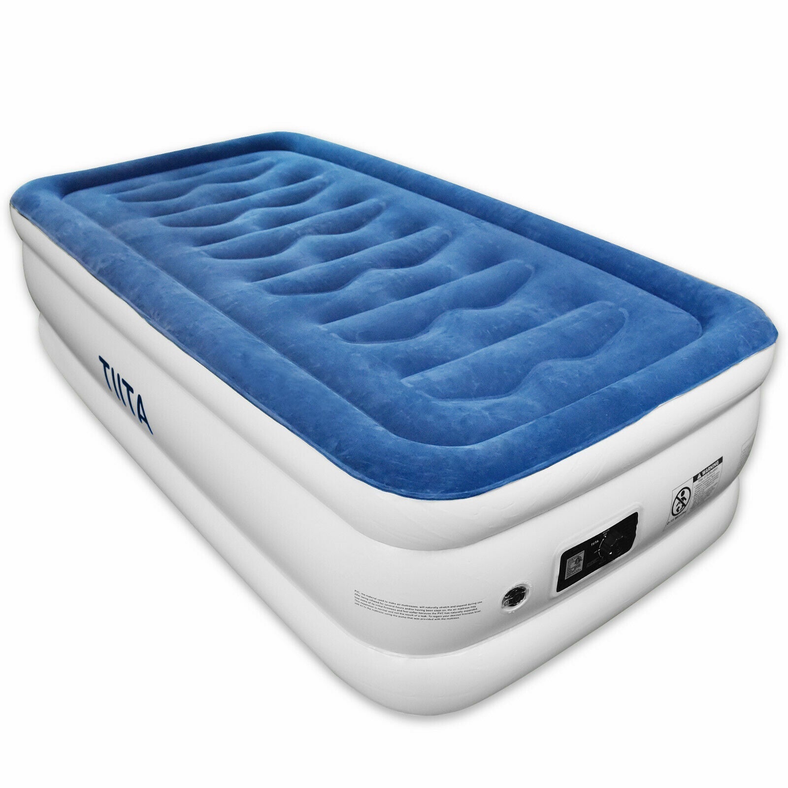 TWIN Durable Air Mattress Built-in Quick Pump with Storage